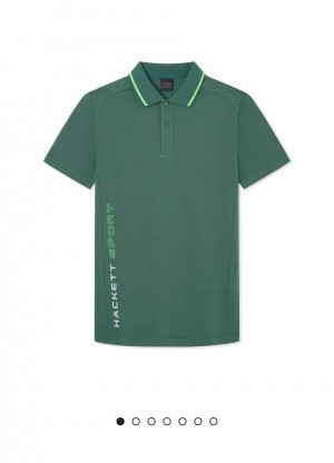 Hacket Sport English Green Premium Classic Polo T-Shirt 001