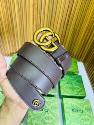 64 GUCC_I GOLDEN BROWN PREMIUM QUALITY BELT