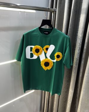 Bluorng Green Embossed Print Imported Oversized T-Shirt