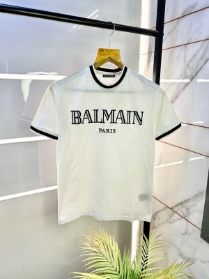 Balmai n Paris White Premium Round Neck Printed T-shirt F2501-W2
