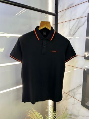 Aston Martin Hacket t Black Polo Premium Collar Neck T-shirt F2603-B2