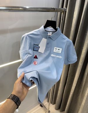 Pum a Bmw Edition Sky Blue Premium Polo T-Shirt