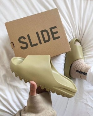 yeezy slide resin light green ua