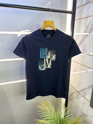 Sale Arman_i Exchange Navy Premium Round Neck Printed T-shirt F2470-N1