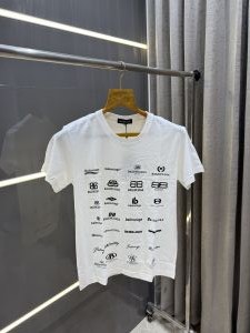 Balenciaga White Printed Premium T-shirt