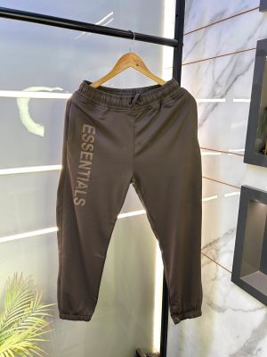 Essential Brown Printed Premium Track Pant F2592-BR