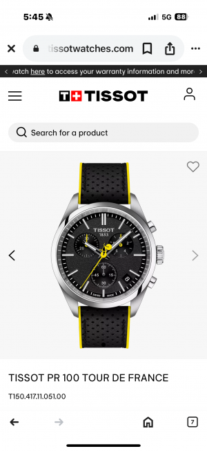 Tisso t PR 100 Tour De France Premium