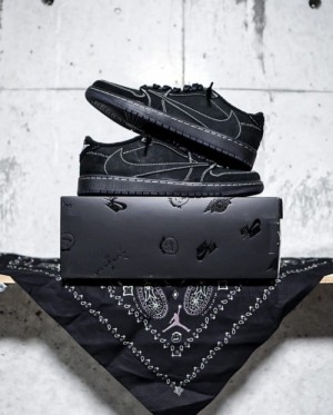 NIK_E air jordan 1 low x travis scott black phantom heavy quality