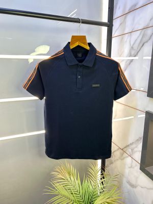 Aston Martin Hacket t Navy Polo Premium Collar Neck T-shirt F2589-N1