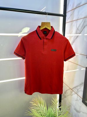 Aston Martin Hacket t Red Polo Premium Collar Neck T-shirt F2589-RE