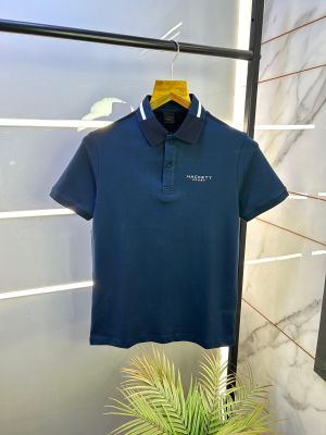 Aston Martin Hacket t Navy Polo Premium Collar Neck T-shirt F2589-N2