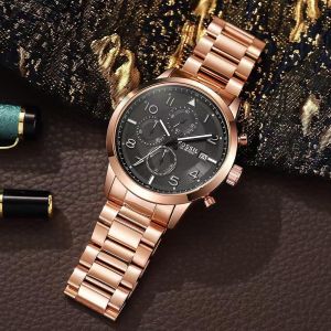 Fossi_l 100 Meters Chronograph Rose Black