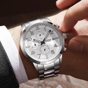 Fossi_l 100 Meters Chronograph White 