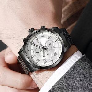 Fossi_l 100 Meters Chronograph Black White