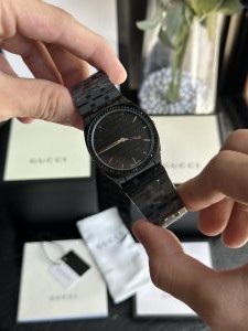 Gucc i 25H Premium GG print watch