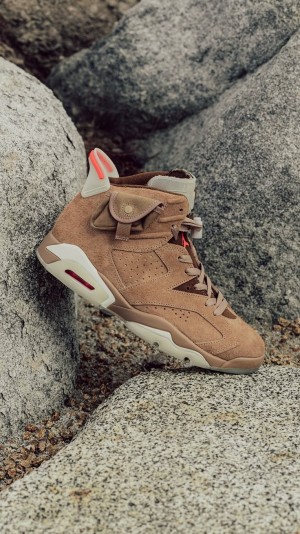 Nikee Air Jordan Retro 6 x Travis Scott British Khakhi