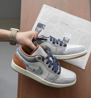NIk_ee Air Jordan 1 low se repaired denim swoosh
