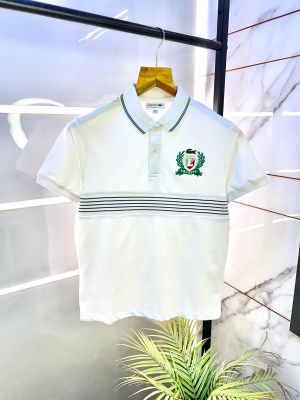 Lacost e White Polo Premium Collar Neck T-shirt F2665-WH