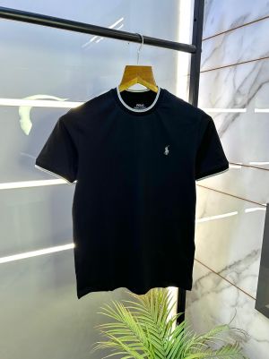 Ralph_Lauren Polo Black Premium Round Neck T-shirt F2661-BL