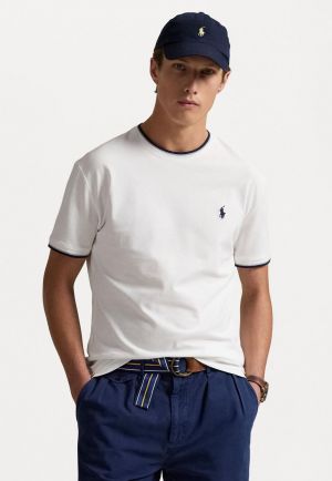 Ralph_Lauren Polo White Premium Round Neck T-shirt F2661-WH