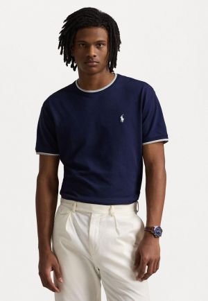 Ralph_Lauren Polo Navy Premium Round Neck T-shirt F2661-NY