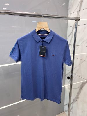 Tommy Hilfige_r Premium 240 GSM Interlock Lycra Fabric Polo T-shirt (679)