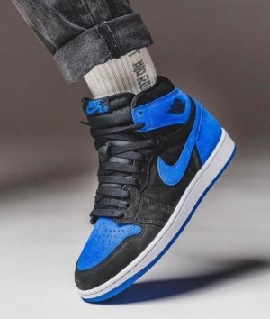 Nik_ee Air Jordan Retro 1 High Royal Reimagined Semi UA