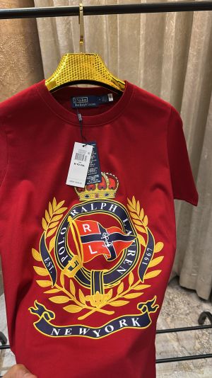 POLO by RAUPLH_LAURAN PREMIUM LOGO EMBOSSED RED TSHIRT