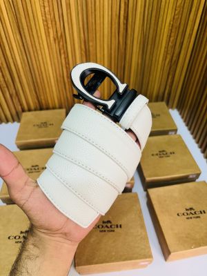 31 COAC_H WHITE PREMIUM QUALITY AUTOMATIC LOCK BELT