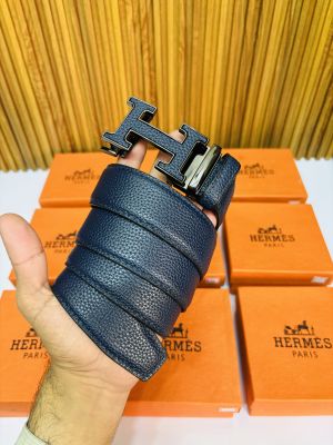 37 HERMES BLUE PREMIUM QUALITY AUTOMATIC LOCK BELT