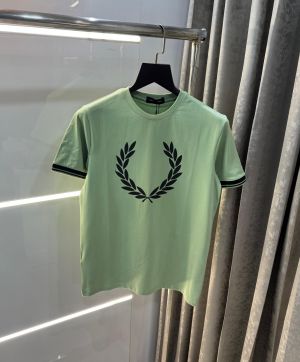 Fredperry Green Logo Print Imported T-Shirt