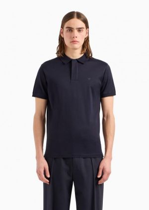 Emporio Arman i Navy Blue Logo Designer Polo T-shirt (963)