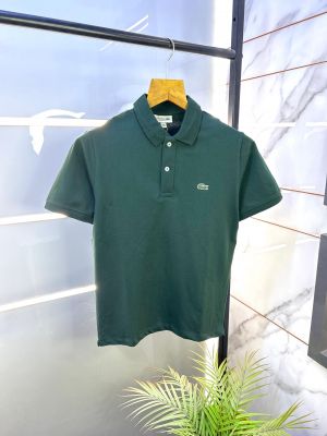 Lacost e Green Polo Premium Collar Neck T-shirt F2637-GR