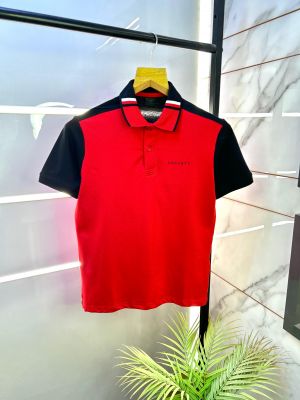 Aston Martin Hacket t Red Polo Premium Collar Neck T-shirt F2724-RE