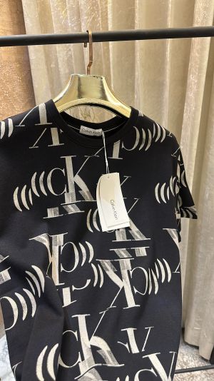 CALVIN_KLEIN LOGO MONOGRAM PRINT PREMIUM TSHIRT