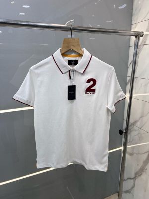 Hacket White Premium Polo With 240Gsm Interlock Cotton Lycra Fabric 1830