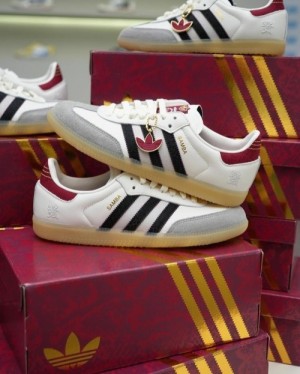 Adidass Samba Og Cloud White Core Black Active Maroon