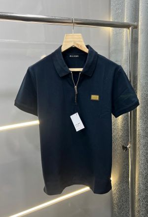 Balmai_n Premium Polo with Patch Logo and Zip Style Tshirt SALE offer (778)