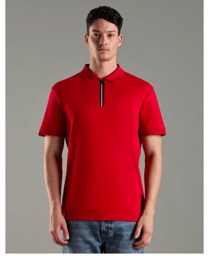 Tommy  Hilfiger Red Logo Work Premium Polo T-Shirt