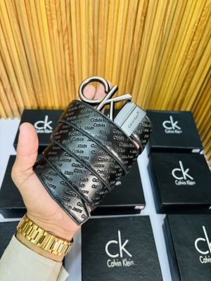 23 CK CALVIN KLEI_N GREY PREMIUM QUALITY REVERSIBLE BELT