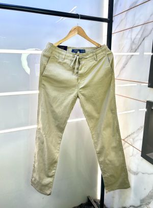 Ralph_Lauren Polo Classic Linen Khakhi Super Premium Trouser F2824-KH