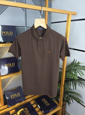 R L Pol T Shirts Brown K100-BR