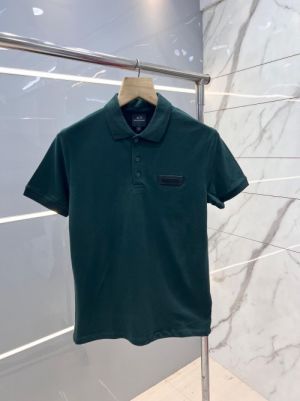 Arman i Exchange Green Premium Polo T shirt cotton Pique fabric with Patch Logo Design 2711