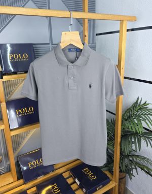 R L Pol T Shirts Grey K100-GY
