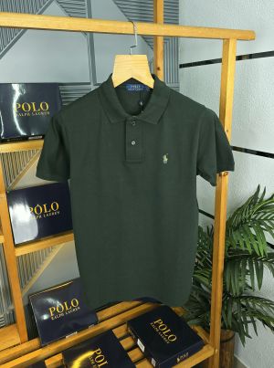 R L Pol T Shirts Olive K100-OL