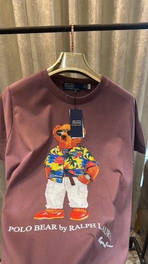 POLO RALPH_LAUREN TEDDY LOGO PRINT PREMIUM HALF SLEEVES TSHIRT
