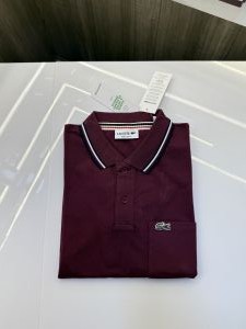 Lacost e Premium Polo Tshirt with Pocket (Maroon)