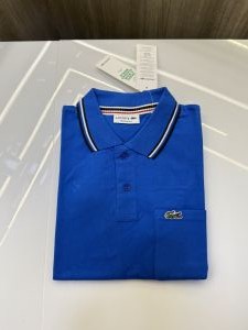 Lacost e Premium Polo Tshirt with Pocket (Royal blue)