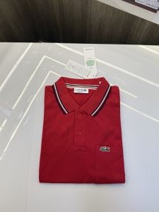 Lacost e Premium Polo Tshirt with Pocket (Red)