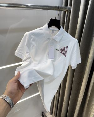 Lacost e White Logo Work Premium Polo T-Shirt